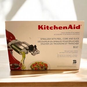 New! KitchenAid SPIRALIZER PEEL, CORE SLICE STAND MIXER ATTACHMENT